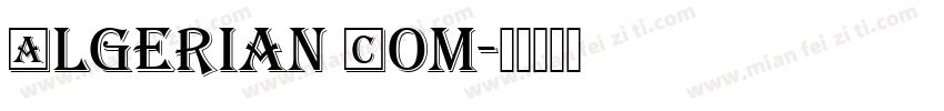 Algerian Com字体转换